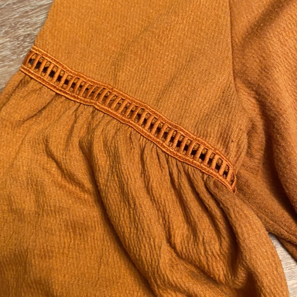 Rust long sleeve blouse - Picture 3 of 3